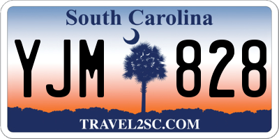 SC license plate YJM828