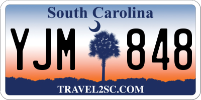 SC license plate YJM848