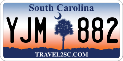 SC license plate YJM882