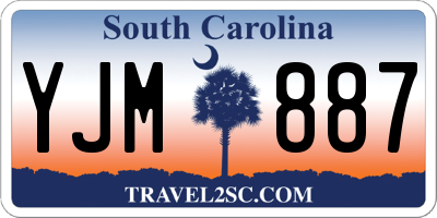 SC license plate YJM887