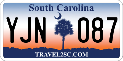 SC license plate YJN087