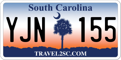 SC license plate YJN155