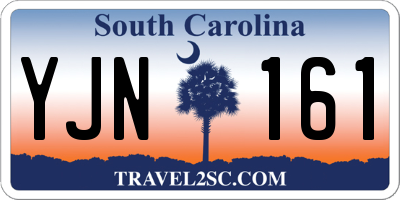 SC license plate YJN161