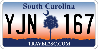 SC license plate YJN167