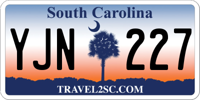 SC license plate YJN227