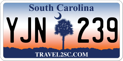 SC license plate YJN239