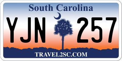 SC license plate YJN257