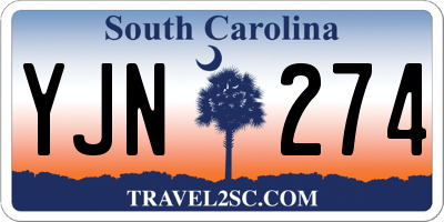 SC license plate YJN274