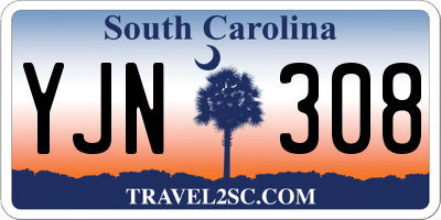 SC license plate YJN308