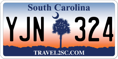 SC license plate YJN324