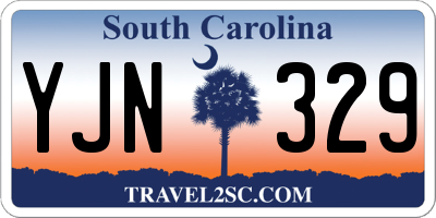 SC license plate YJN329