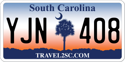 SC license plate YJN408