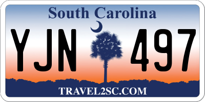 SC license plate YJN497