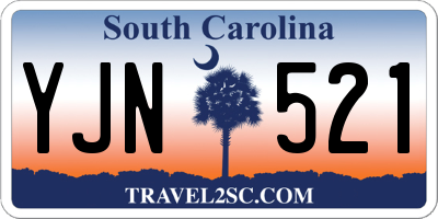 SC license plate YJN521