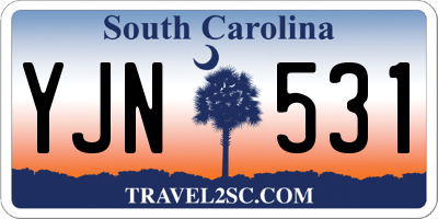 SC license plate YJN531