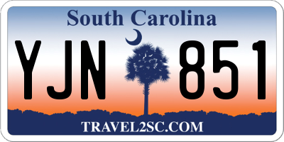 SC license plate YJN851