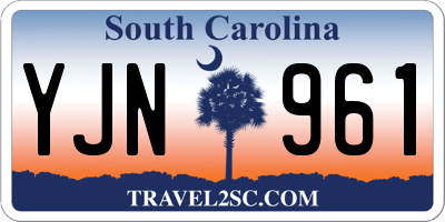 SC license plate YJN961