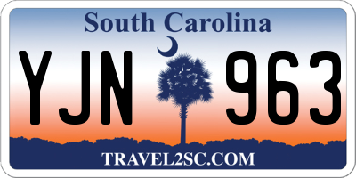 SC license plate YJN963