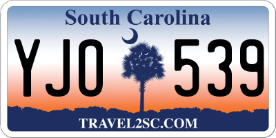 SC license plate YJO539