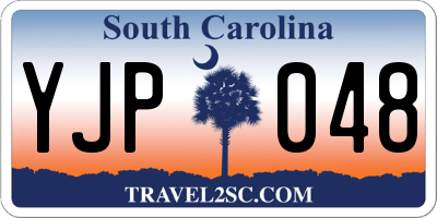 SC license plate YJP048