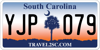 SC license plate YJP079