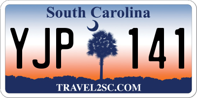 SC license plate YJP141