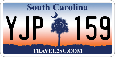 SC license plate YJP159