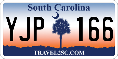 SC license plate YJP166
