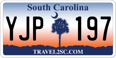 SC license plate YJP197