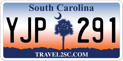 SC license plate YJP291