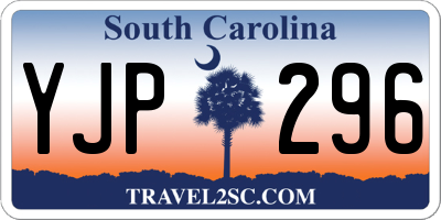SC license plate YJP296