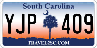 SC license plate YJP409