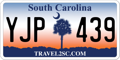 SC license plate YJP439