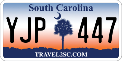 SC license plate YJP447
