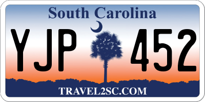 SC license plate YJP452