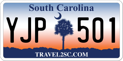 SC license plate YJP501