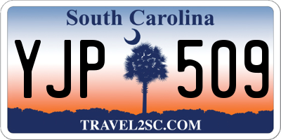 SC license plate YJP509