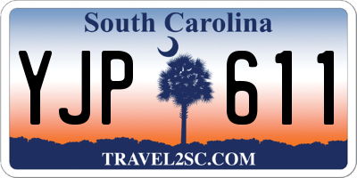 SC license plate YJP611
