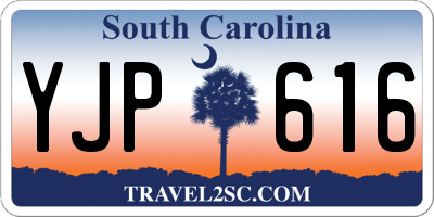 SC license plate YJP616