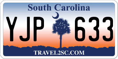 SC license plate YJP633