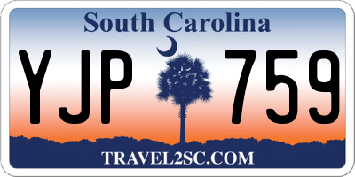 SC license plate YJP759
