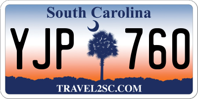 SC license plate YJP760