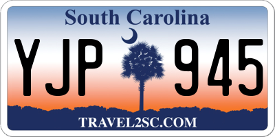 SC license plate YJP945