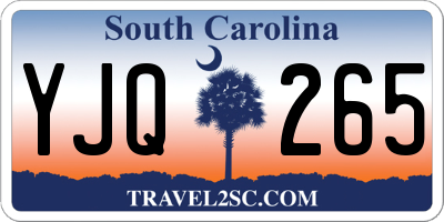 SC license plate YJQ265