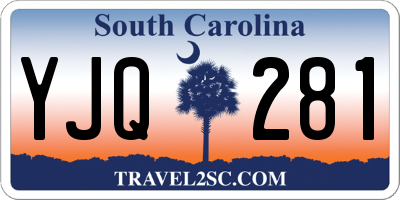 SC license plate YJQ281