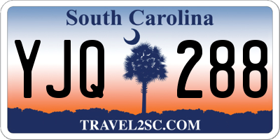 SC license plate YJQ288