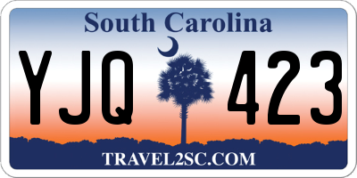 SC license plate YJQ423