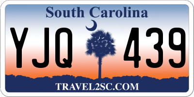 SC license plate YJQ439