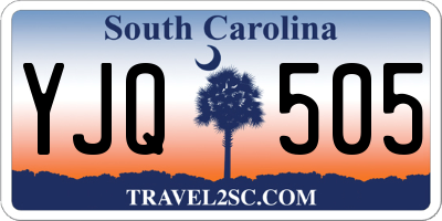 SC license plate YJQ505