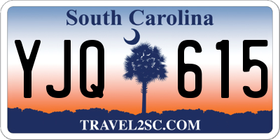 SC license plate YJQ615